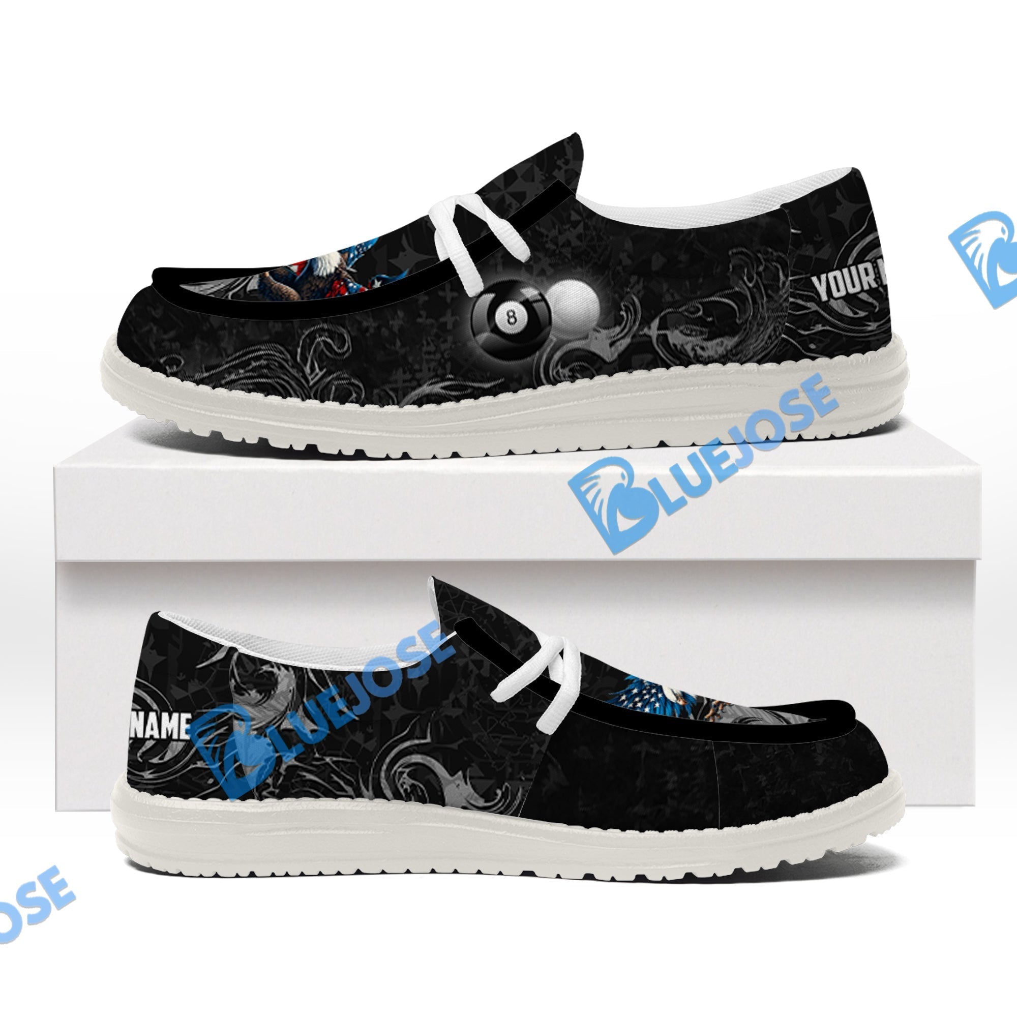 Billiards 8 Ball Almighty American Eagle Lace Up Loafers 2026