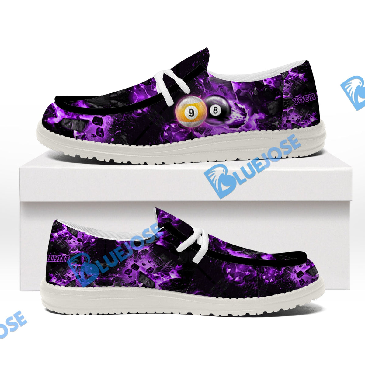 Billiards Ball 8&9 Shoot And Destroy Lace Up Loafers 2026