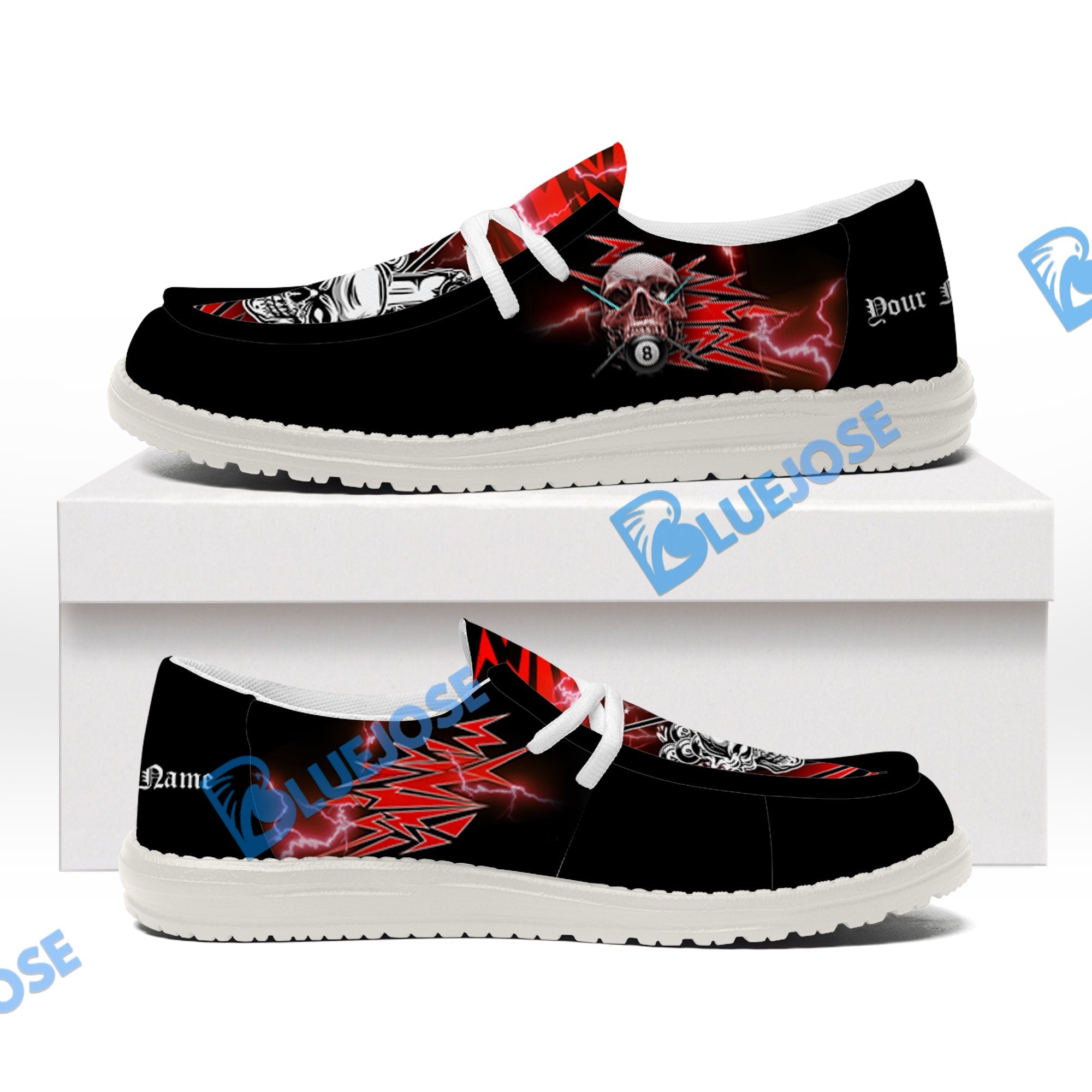 Billiards Ball 8 Deadly Thunder Lace Up Loafers 2026