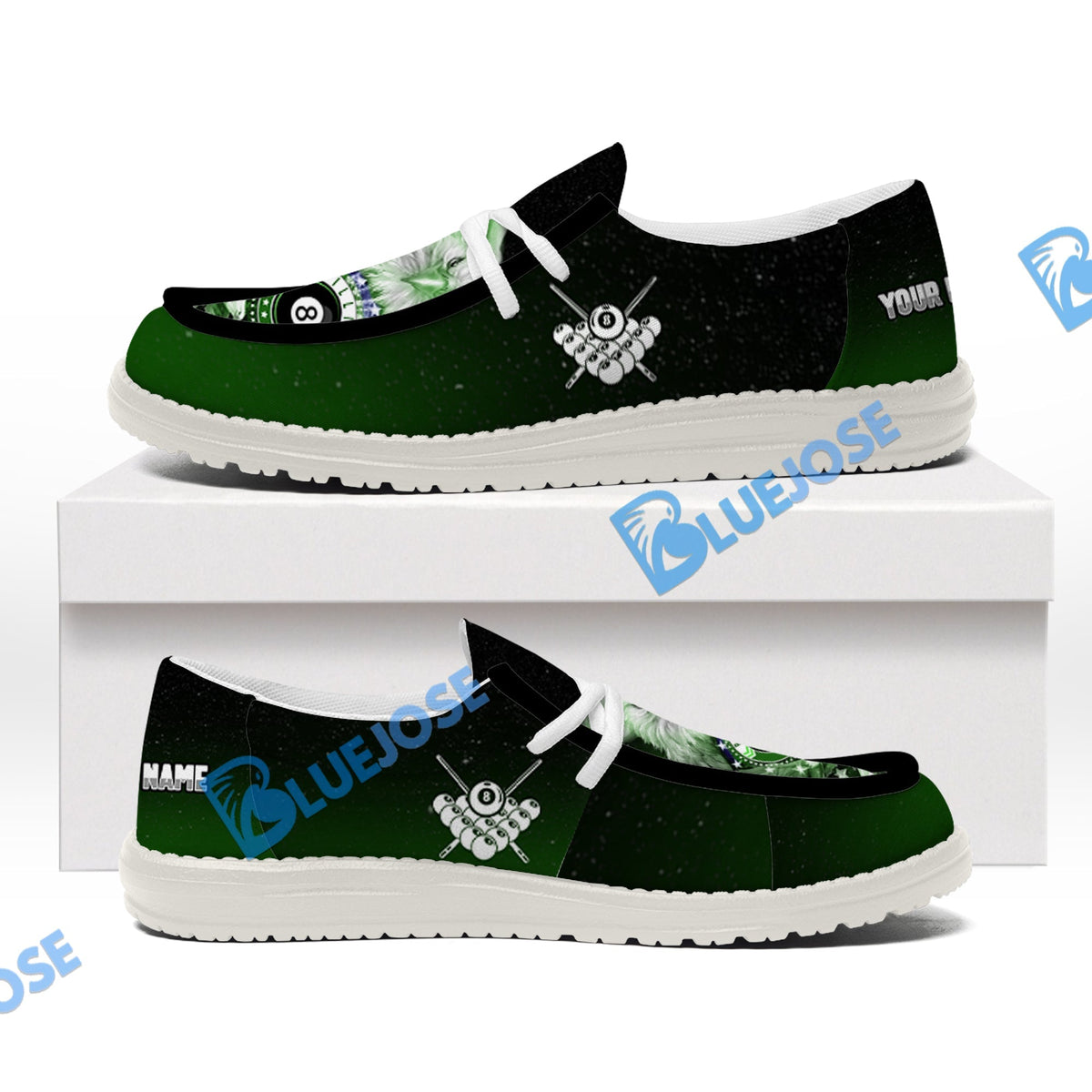 Billiards Ball 8 Cross Eagle American Flag Lace Up Loafers 2026