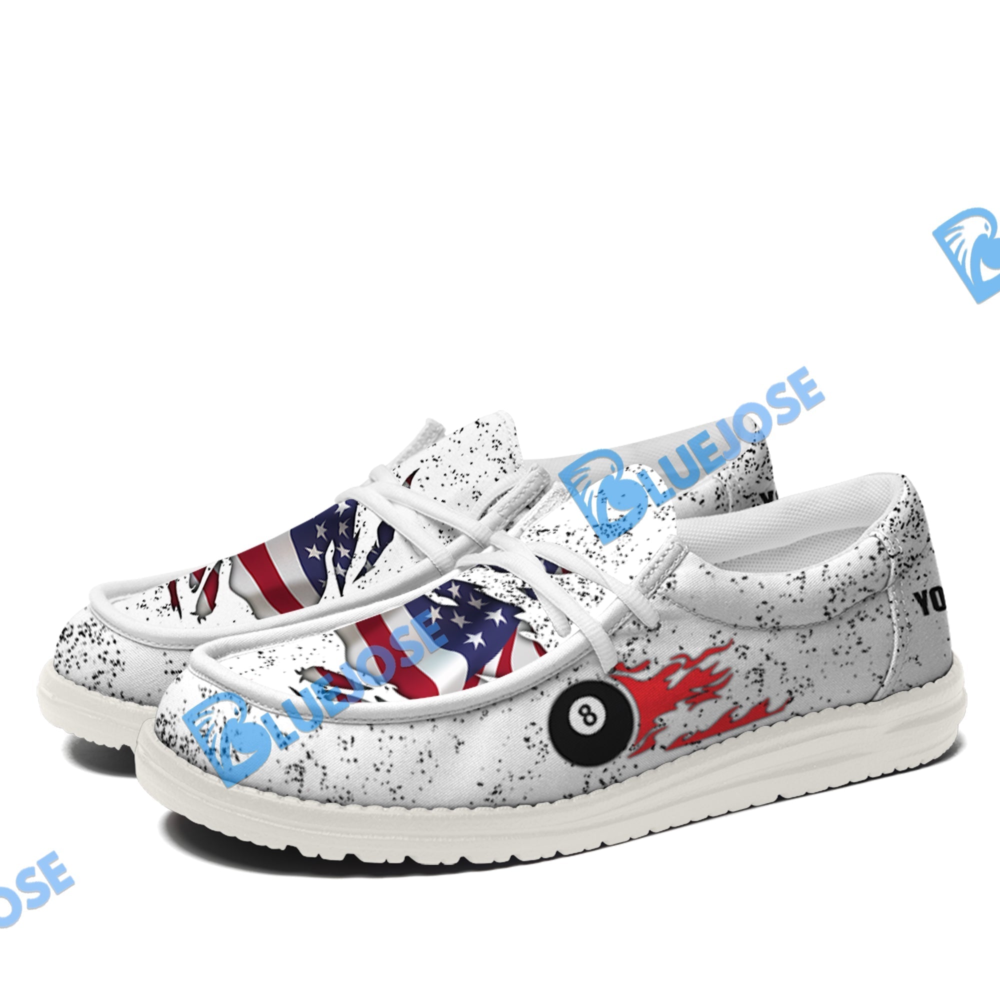 Billiards USA Flag Lace Up Loafers 2026