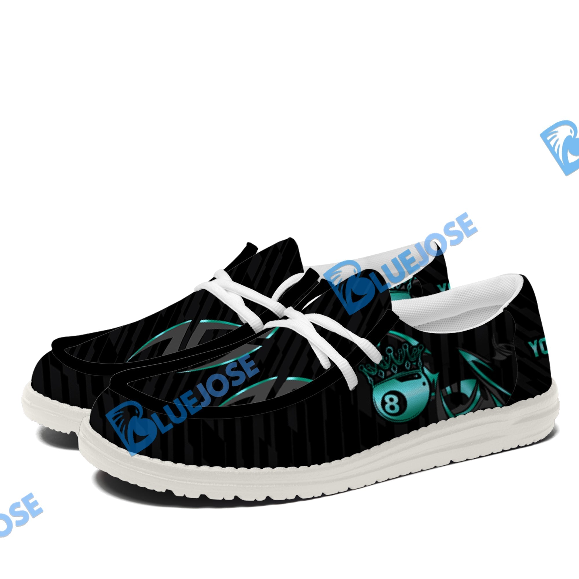 Billiards Ball 8 Crown Lace Up Loafers 2026