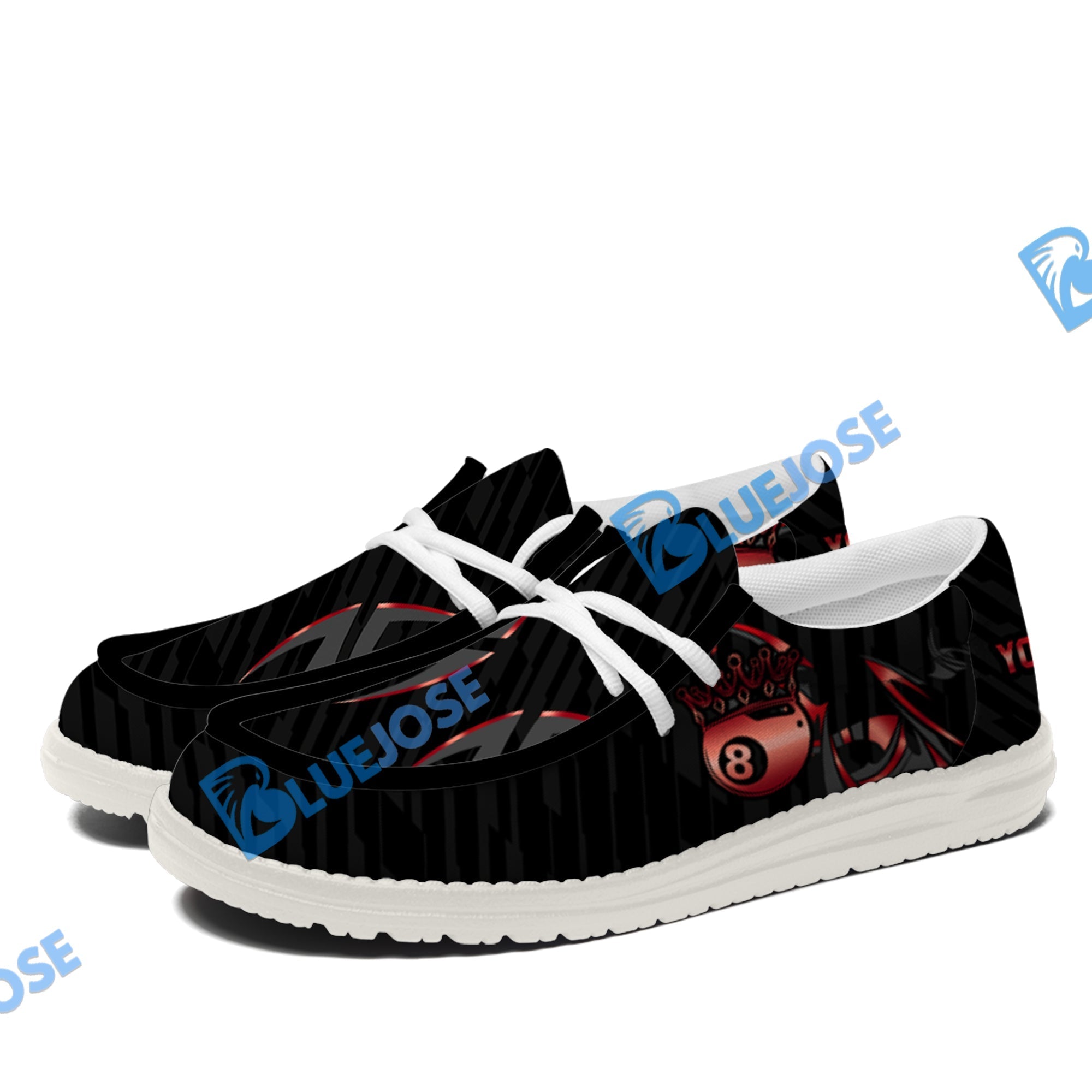 Billiards Ball 8 Crown Lace Up Loafers 2026
