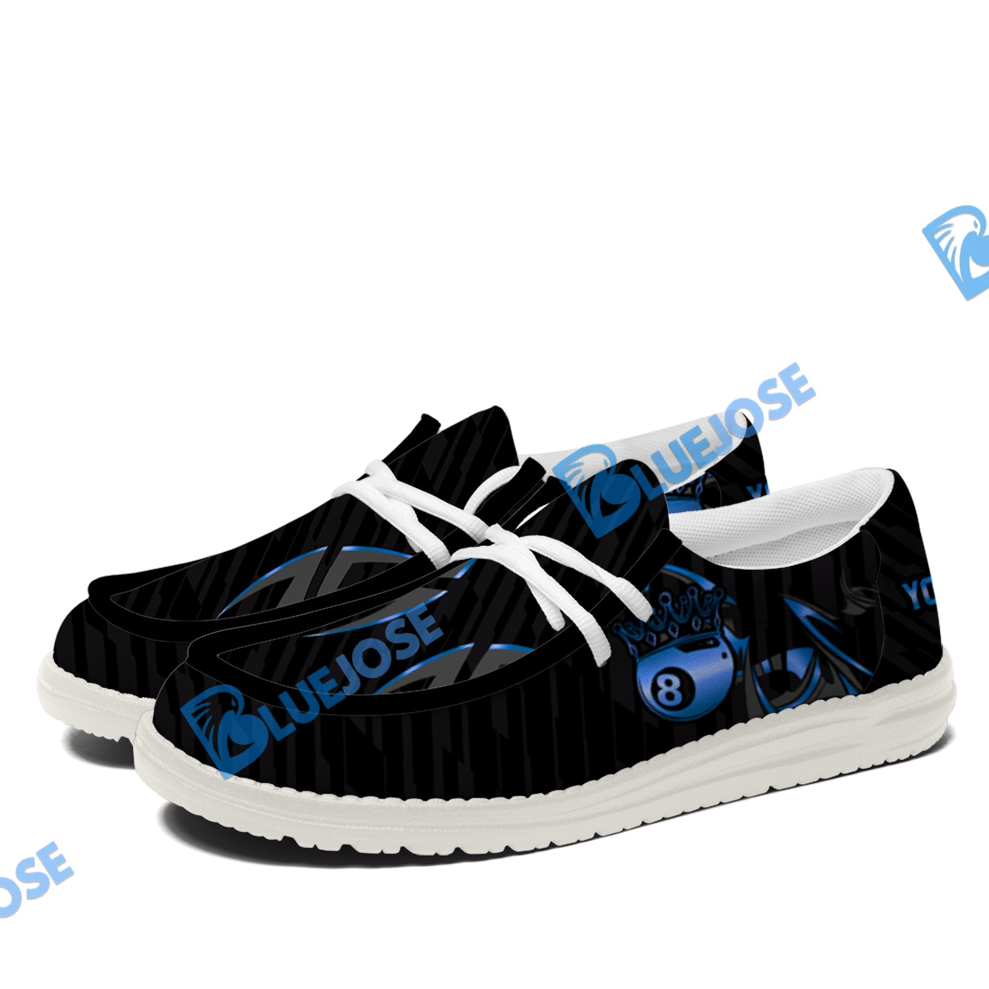 Billiards Ball 8 Crown Lace Up Loafers 2026