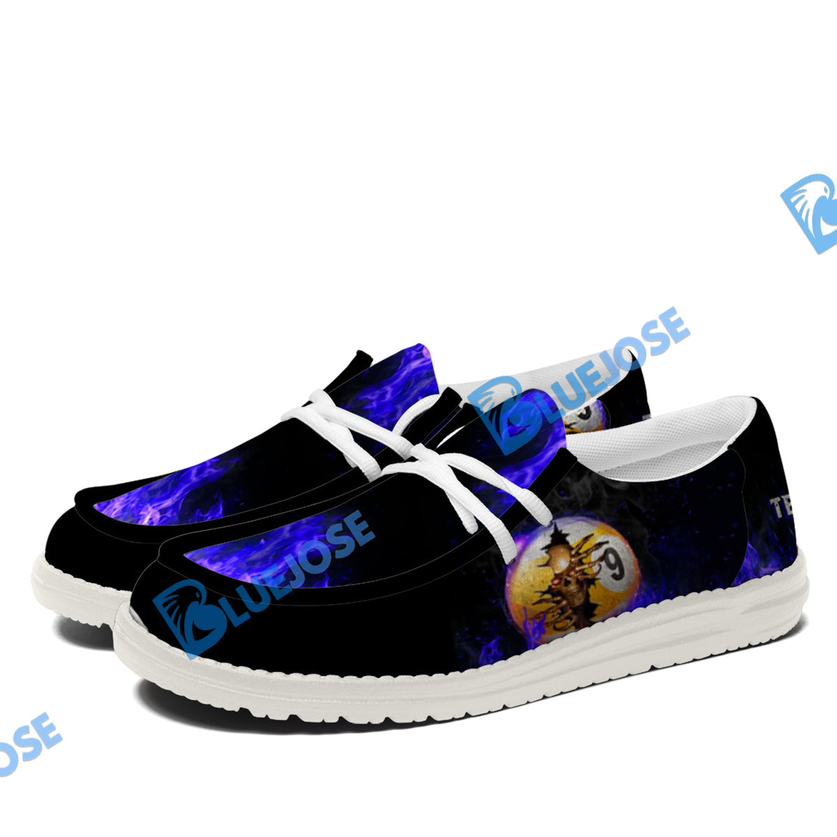 Billiards Ball 8 And 9 Fire Crack Lace Up Loafers 2026