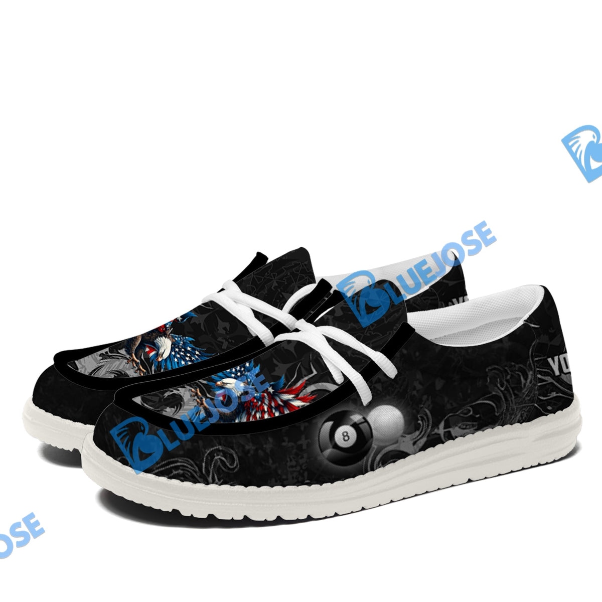 Billiards 8 Ball Almighty American Eagle Lace Up Loafers 2026
