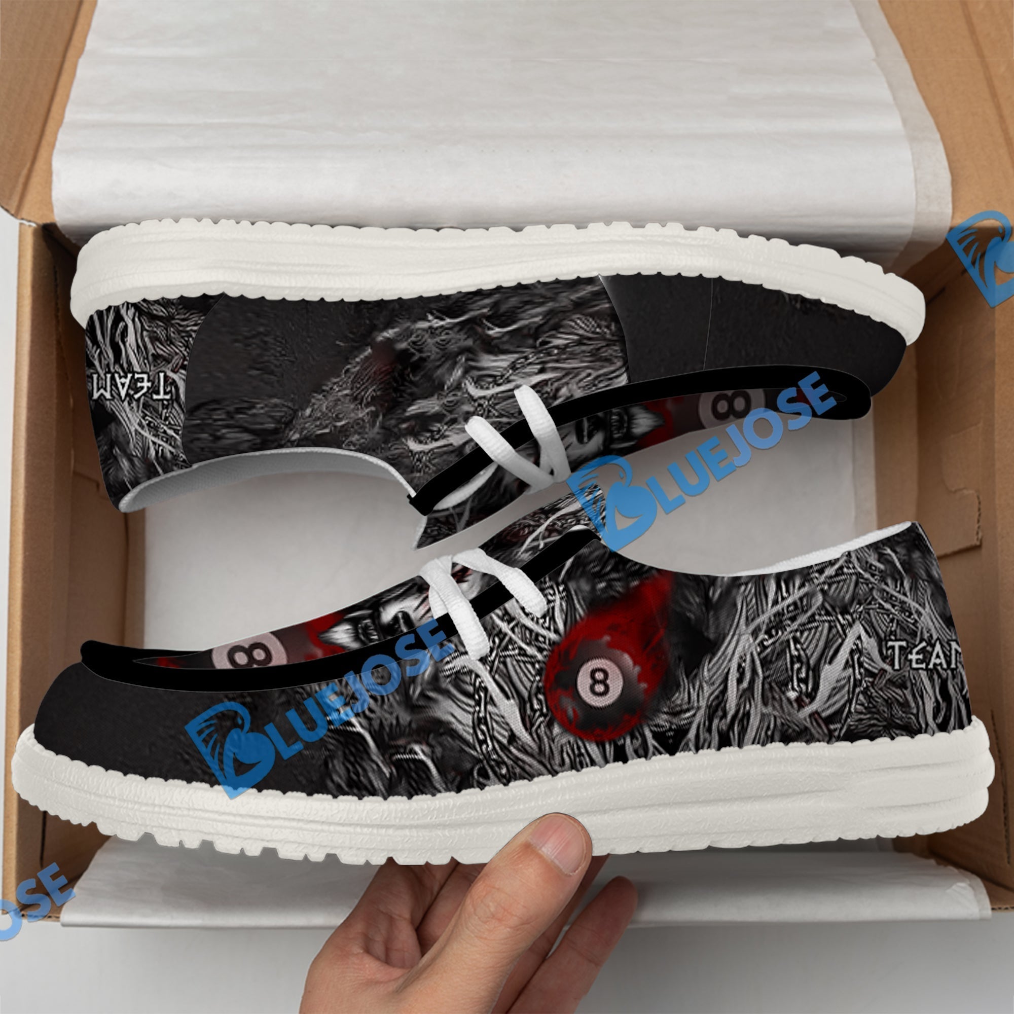 Billiards 8 Chain Scar Wolf Lace Up Loafers 2026