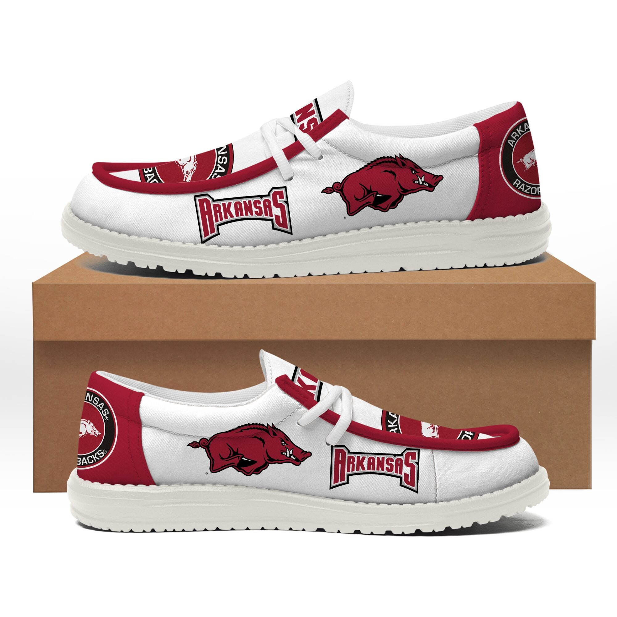 Arkansas Razorbacks Lace Up Loafers 2026