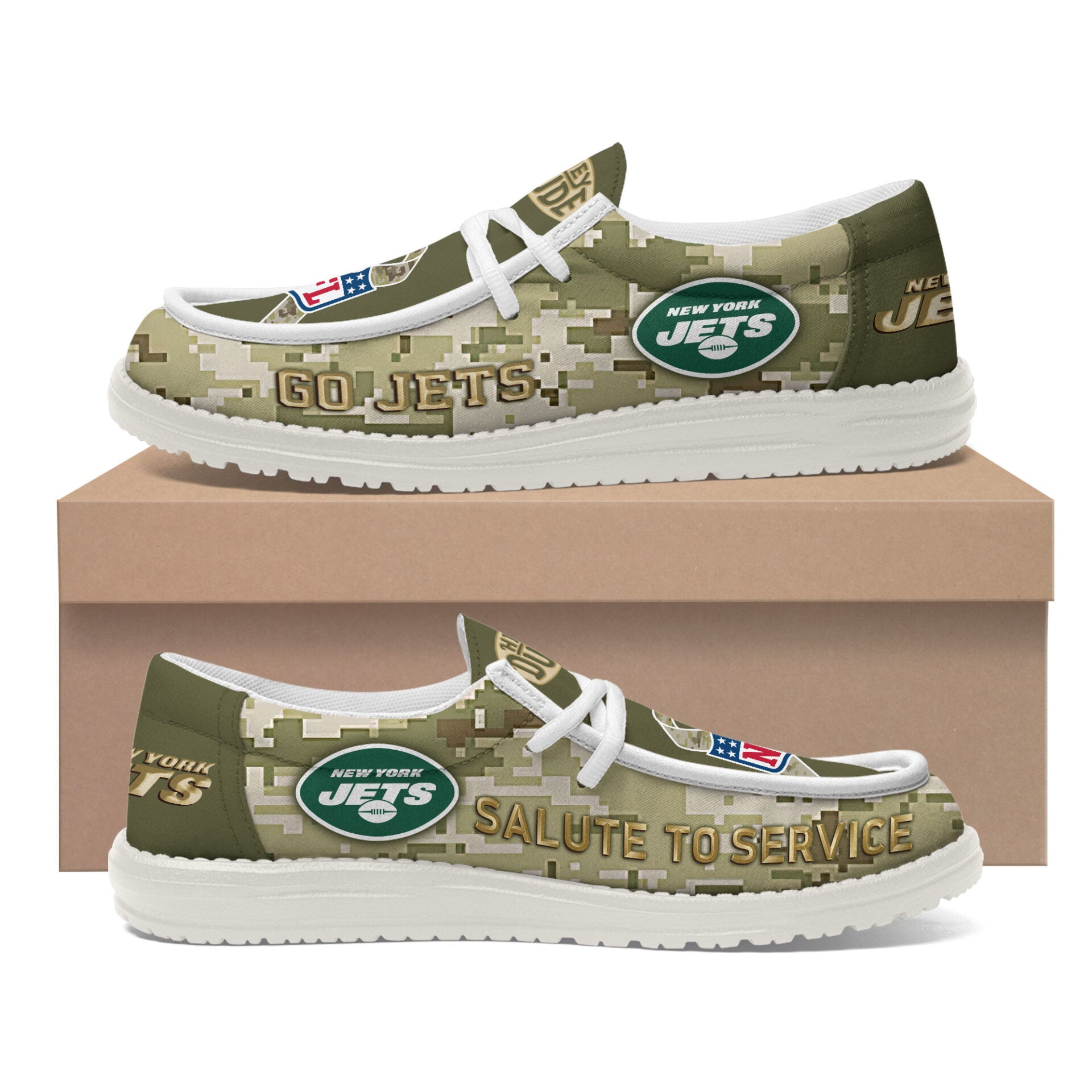 New York Jets Lace Up Loafers 2026