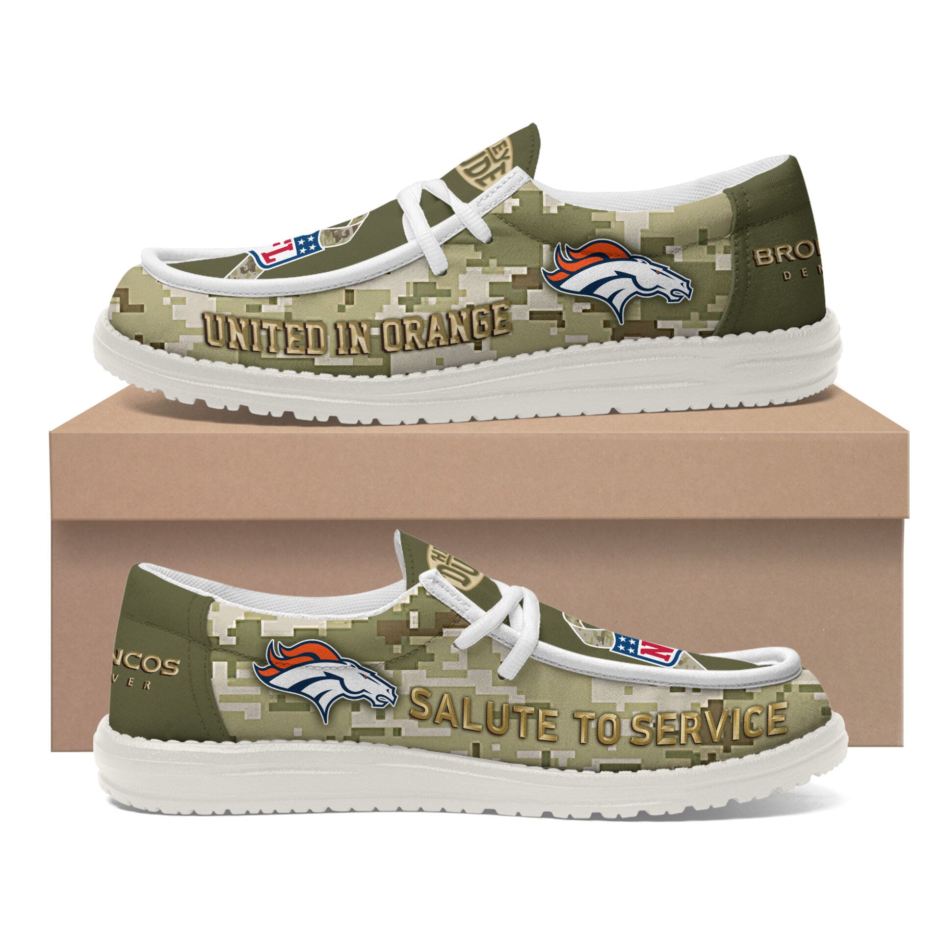 Denver Broncos Lace Up Loafers 2026