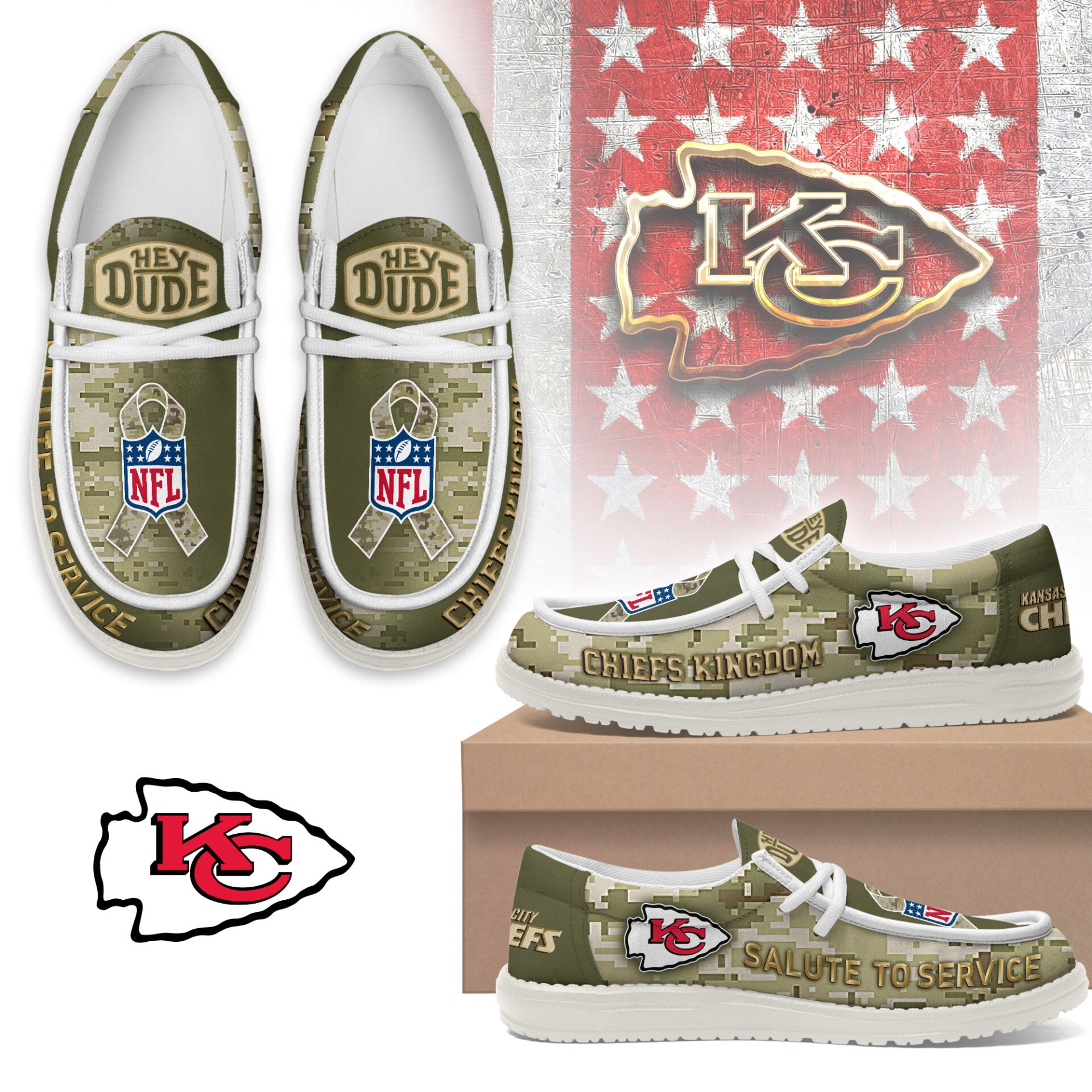 Kansas City Chiefs Lace Up Loafers 2026