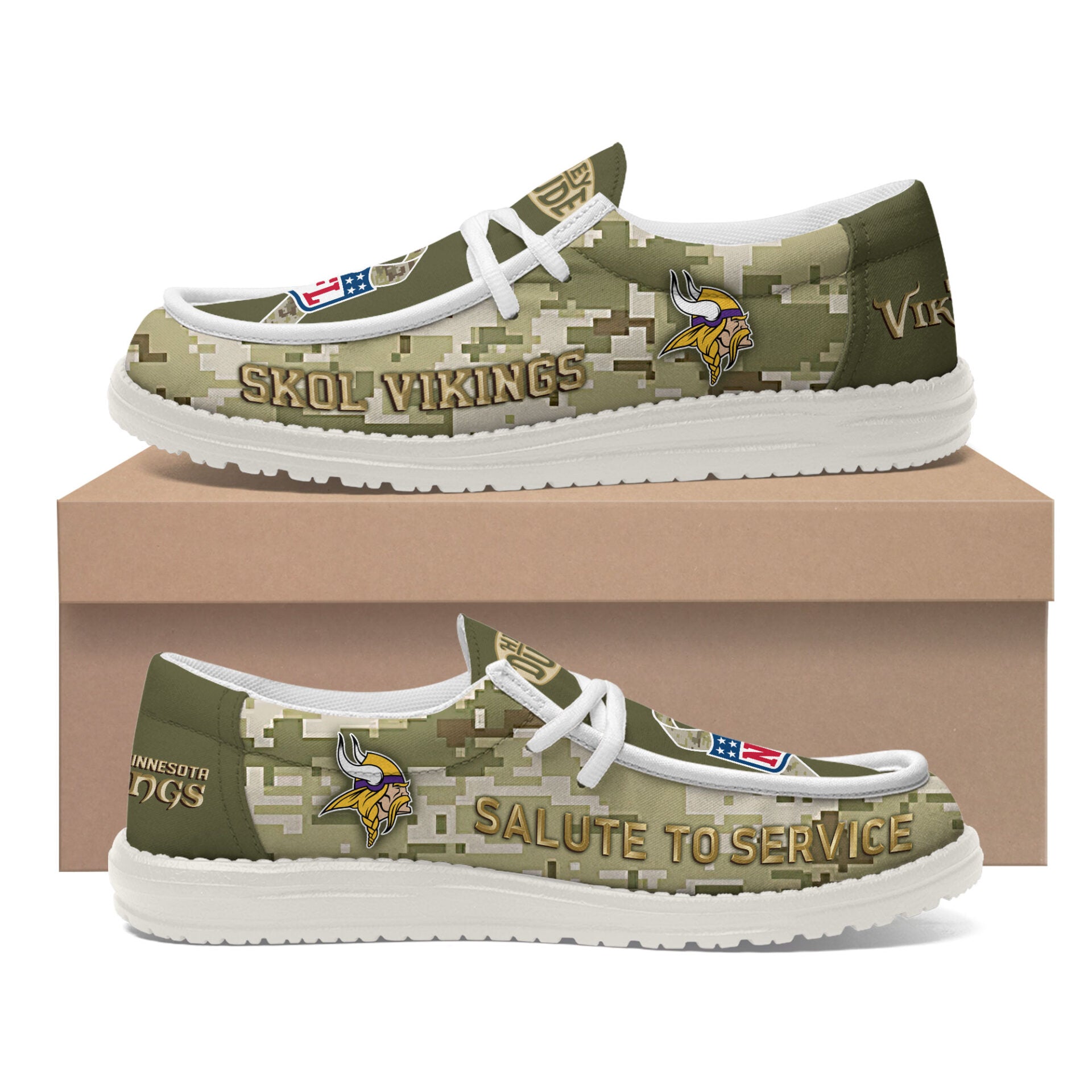 Minnesota Vikings Lace Up Loafers 2026