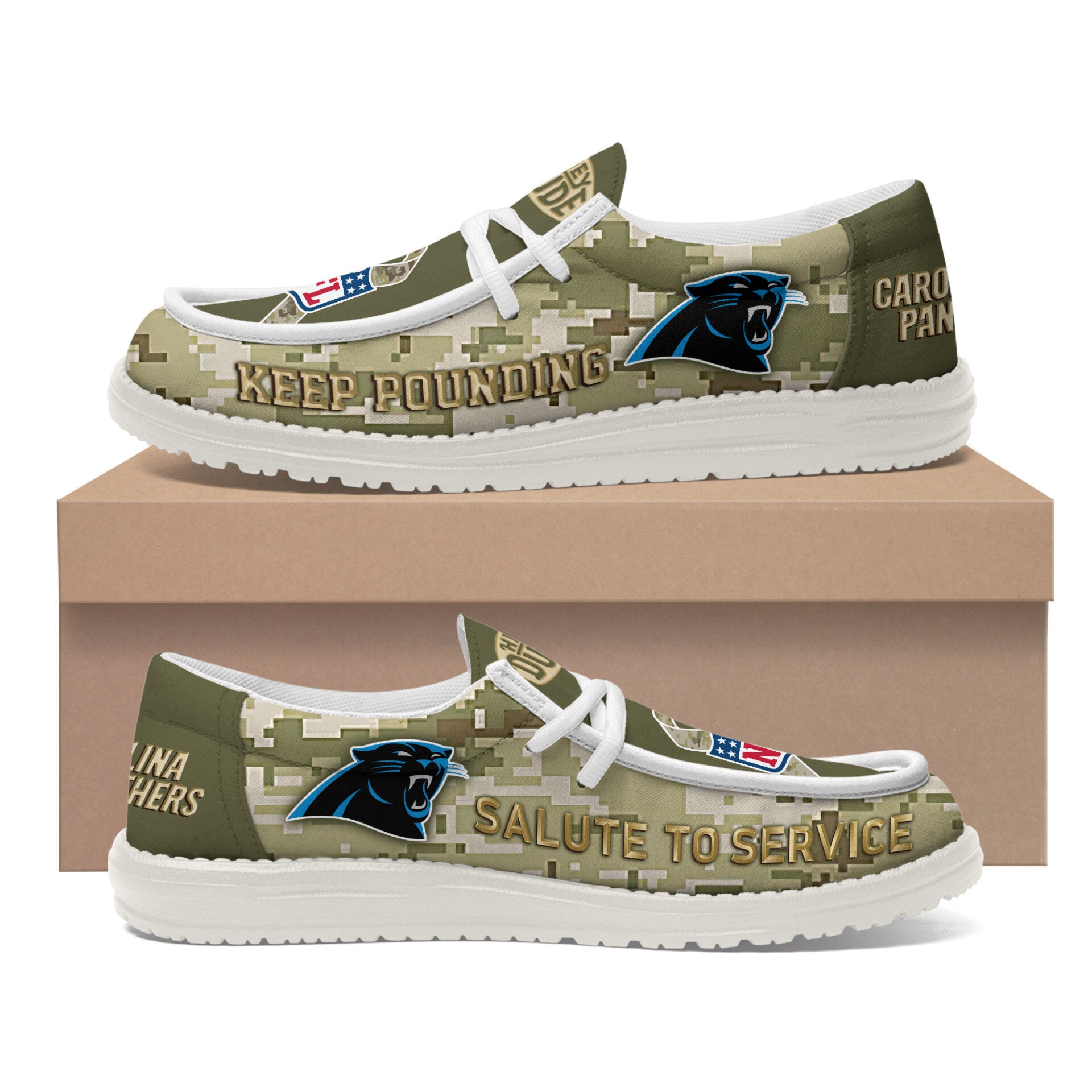 Carolina Panthers Lace Up Loafers 2026