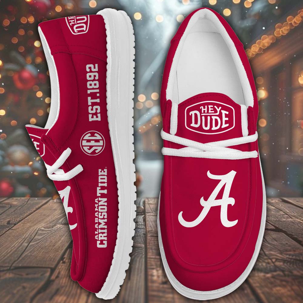 Alabama Crimson Tide Lace Up Loafers 2026