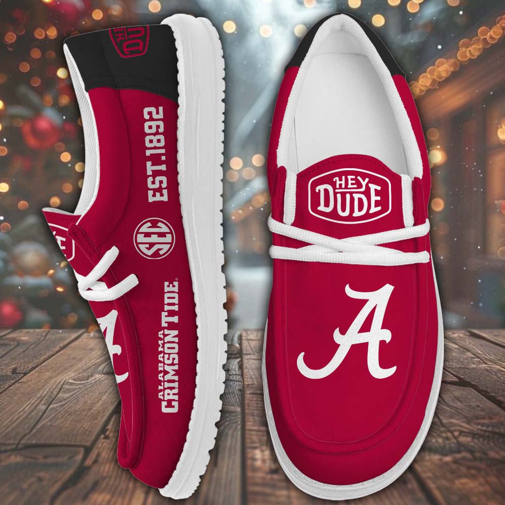 Alabama Crimson Tide Lace Up Loafers 2026