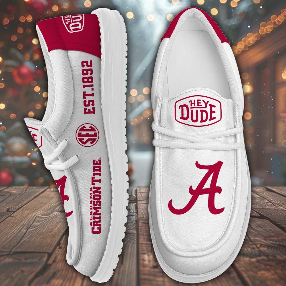 Alabama Crimson Tide Lace Up Loafers 2026