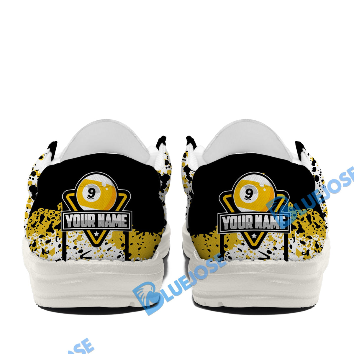 Billiards Ball 9 Ink Art Lace Up Loafers 2026