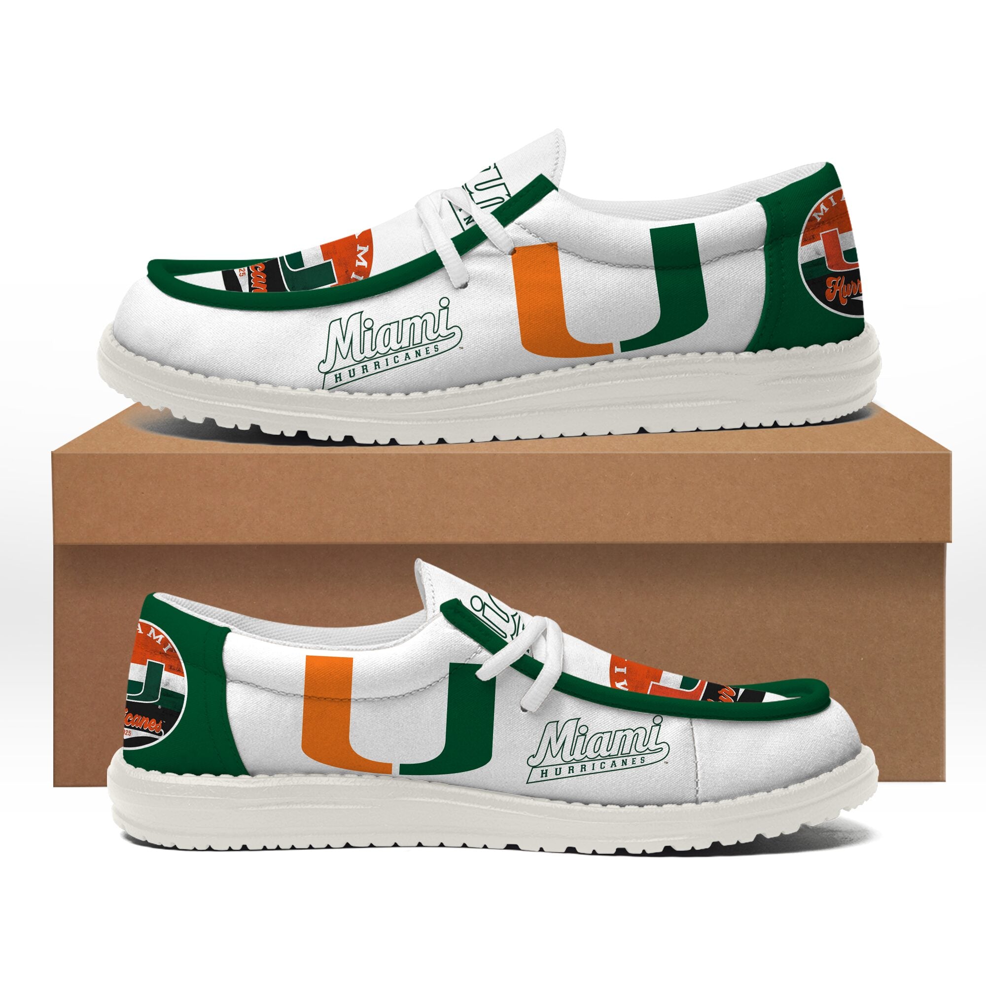 Miami Hurricanes Lace Up Loafers 2026