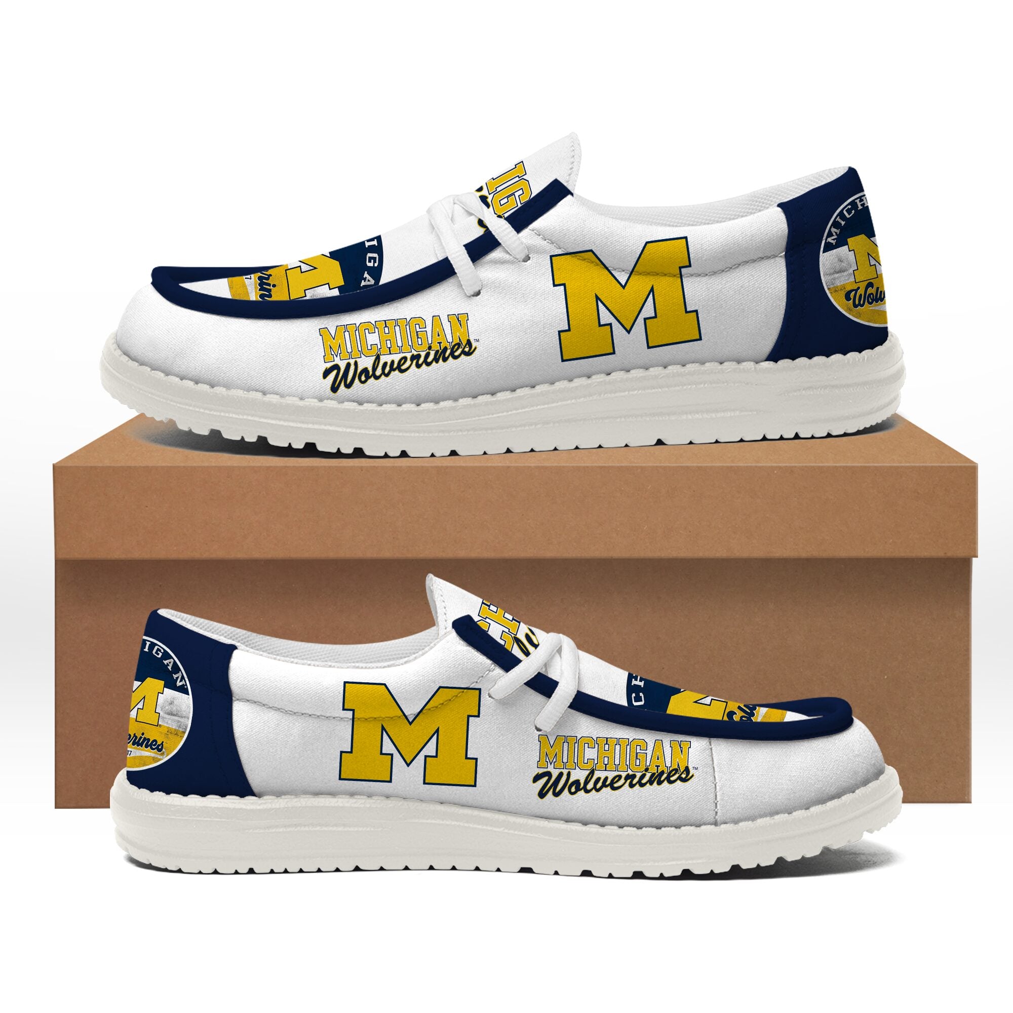 Michigan Wolverines Lace Up Loafers 2026