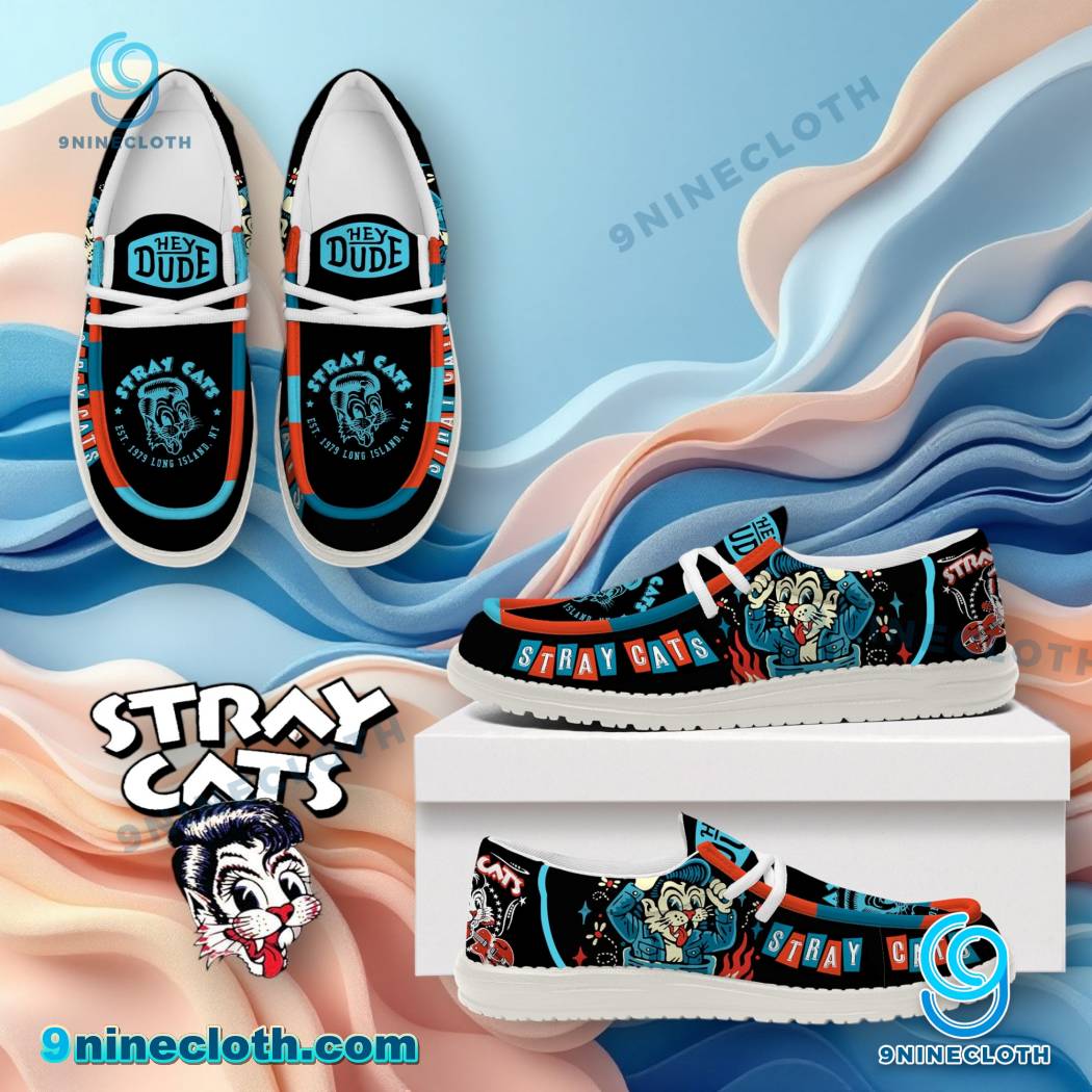 Stray Cats Band Lace Up Loafers 2026