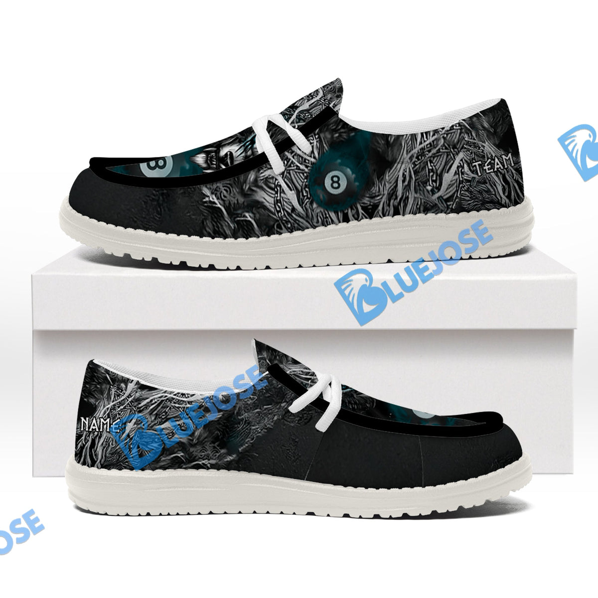 Billiards 8 Chain Scar Wolf Lace Up Loafers 2026