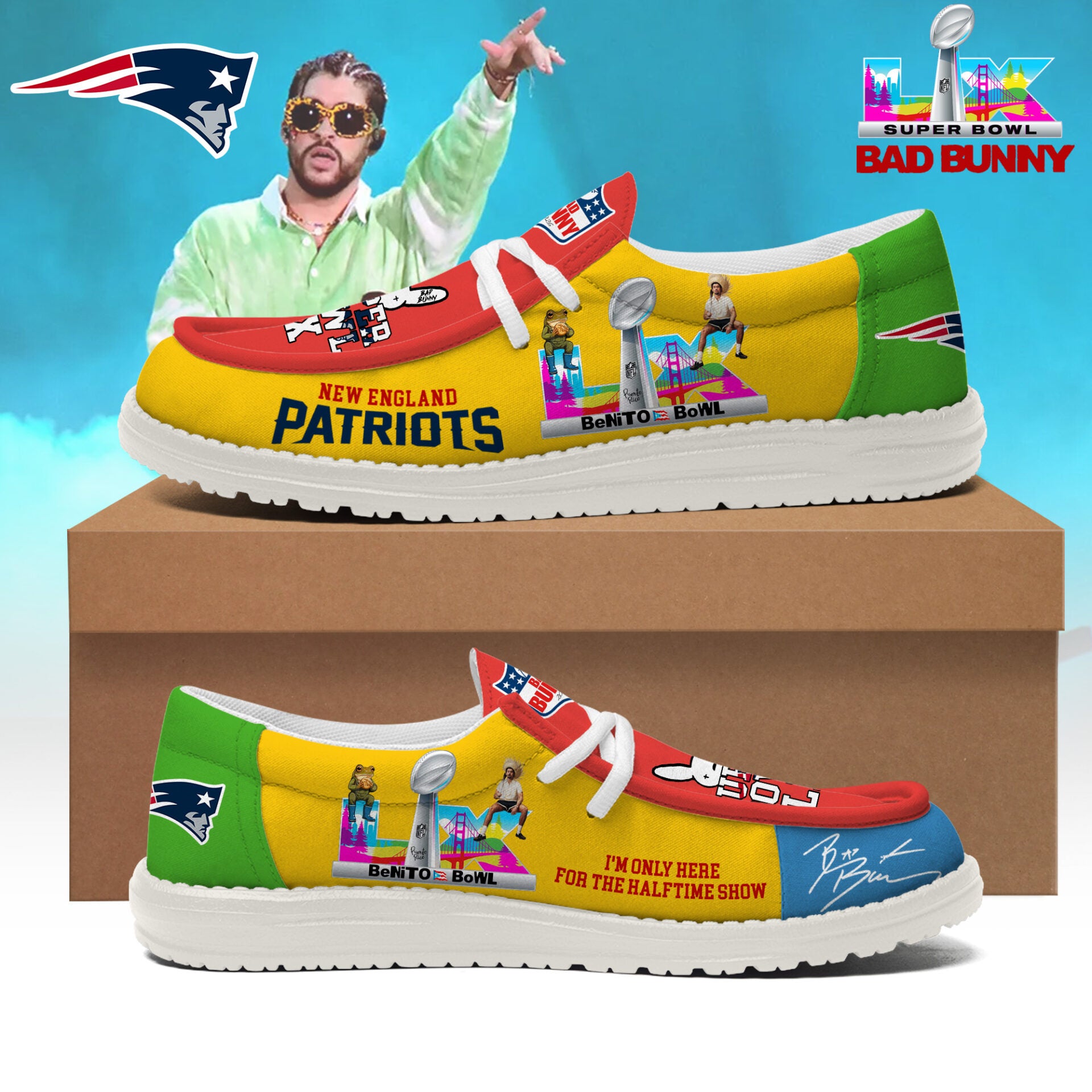 New England Patriots Lace Up Loafers 2026