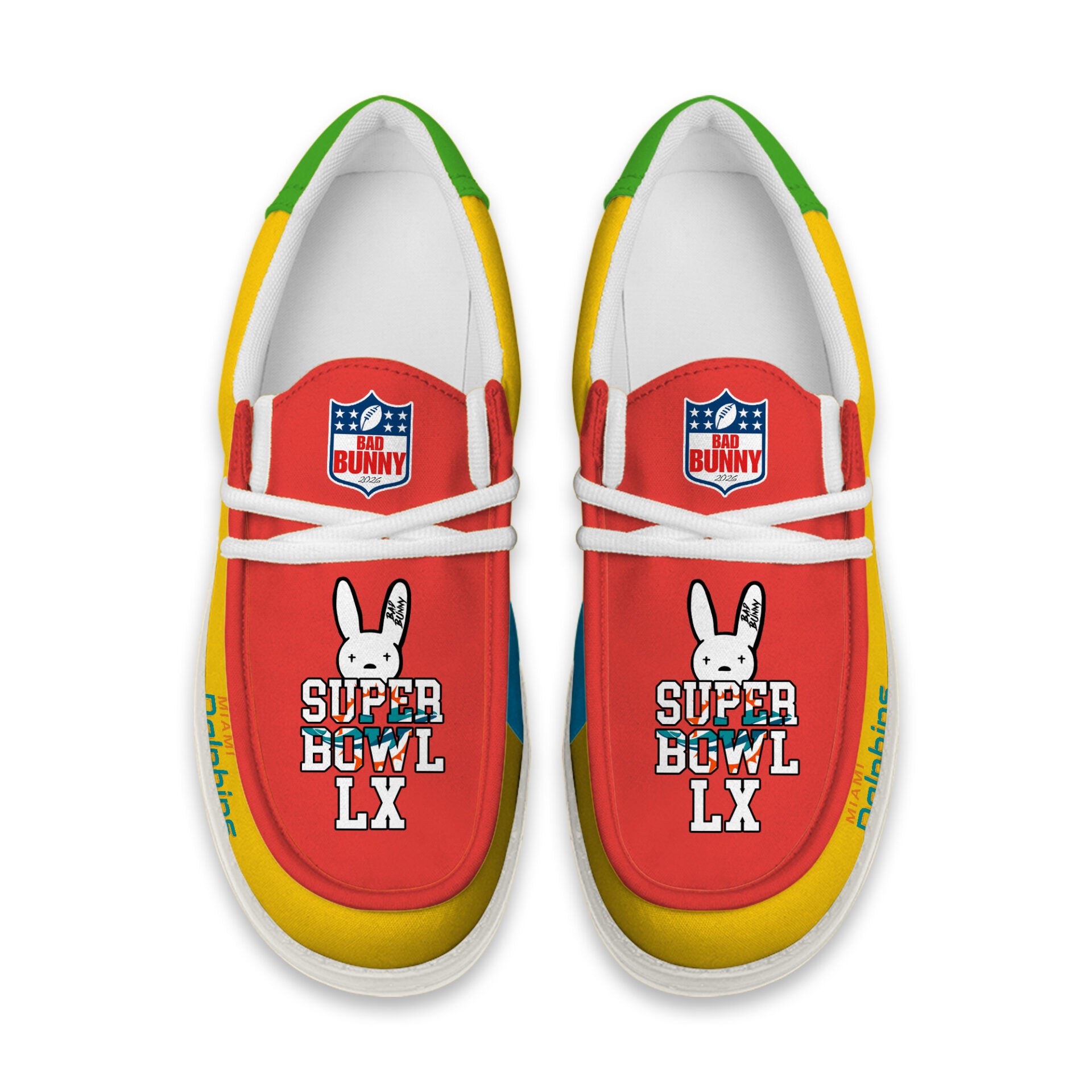 Miami Dolphins Lace Up Loafers 2026