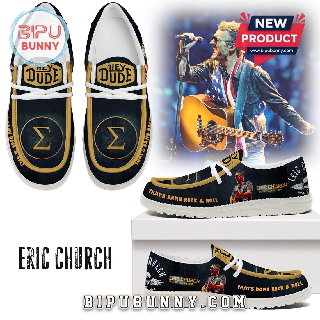 Eric Church Lace Up Loafers 2026