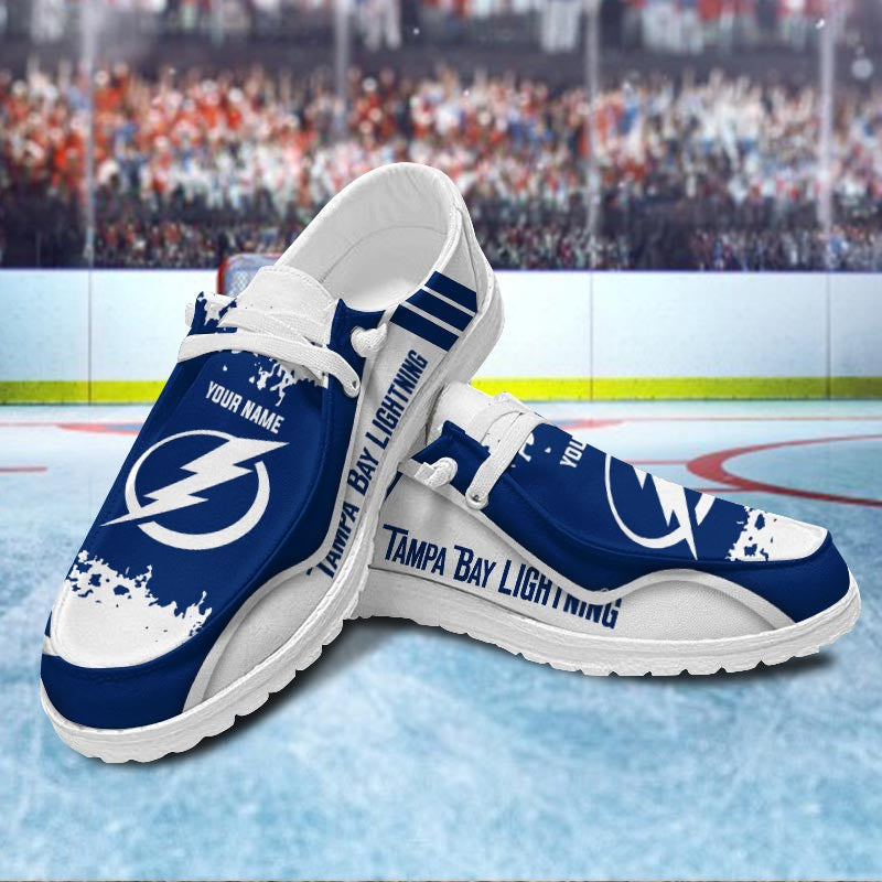 Tampa Bay Lightning Lace Up Loafers Shoes 2026