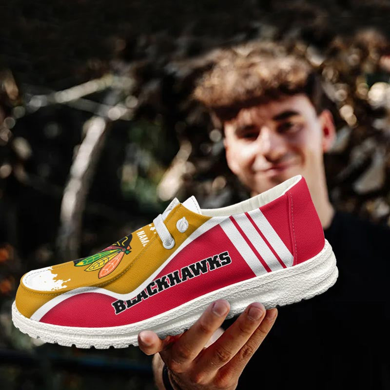 Chicago Blackhawks Lace Up Loafers Shoes 2026