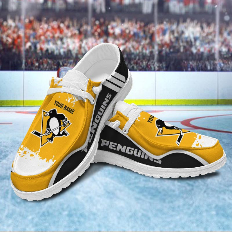 Pittsburgh Penguins Lace Up Loafers Shoes 2026
