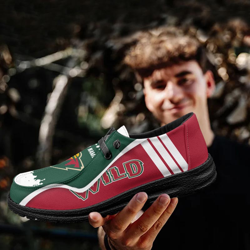 Minnesota Wild Lace Up Loafers Shoes 2026