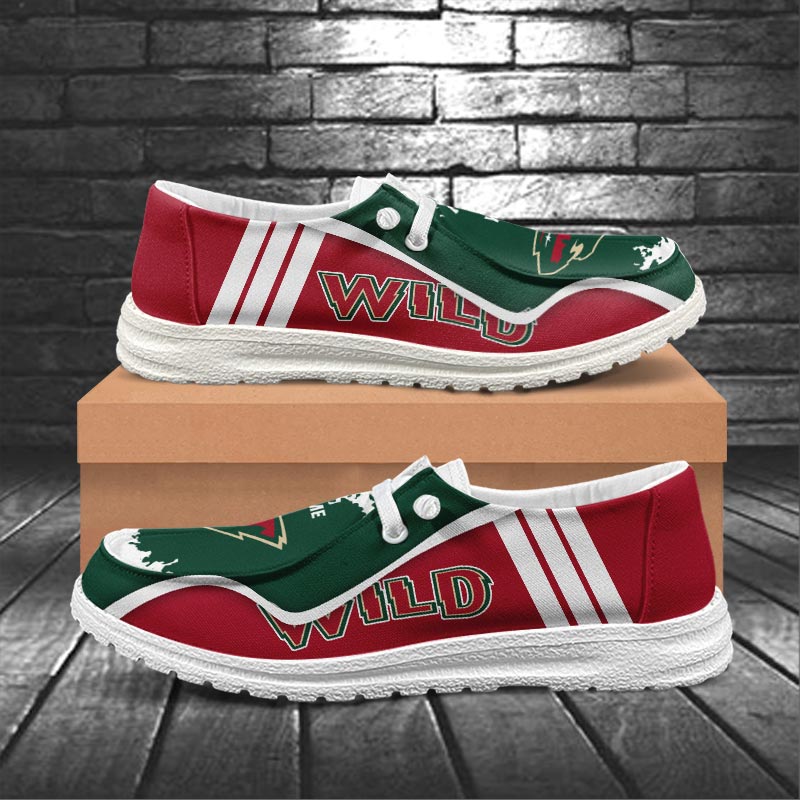 Minnesota Wild Lace Up Loafers Shoes 2026