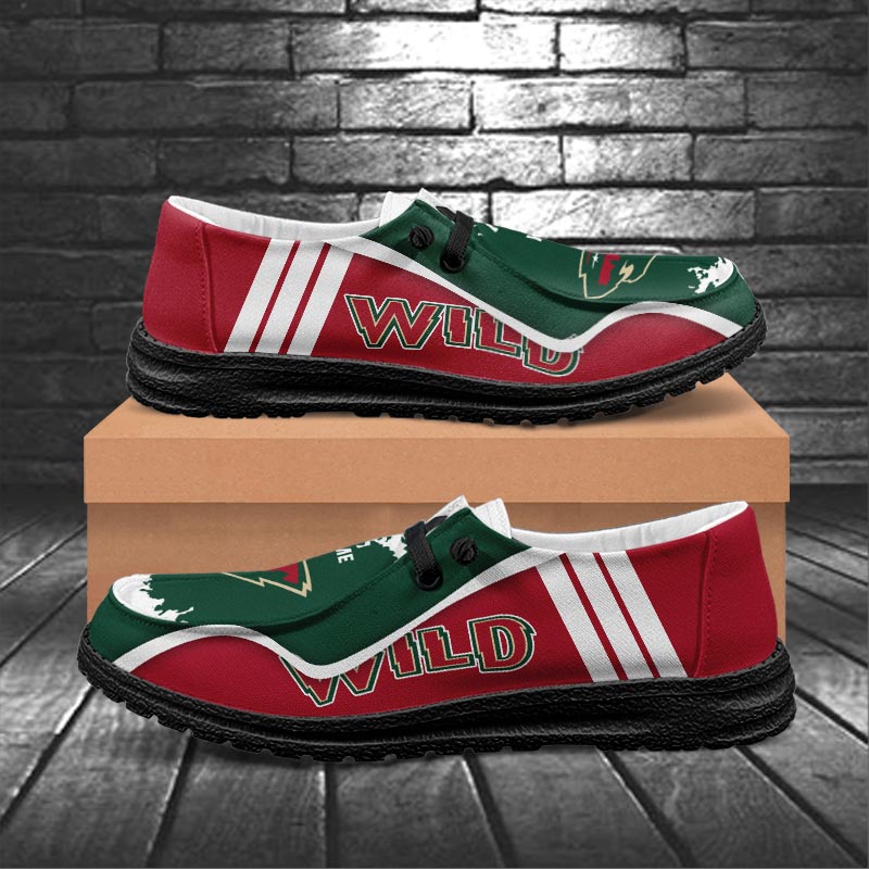 Minnesota Wild Lace Up Loafers Shoes 2026