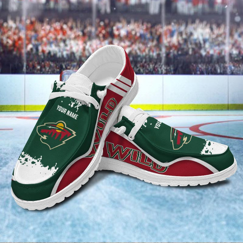 Minnesota Wild Lace Up Loafers Shoes 2026