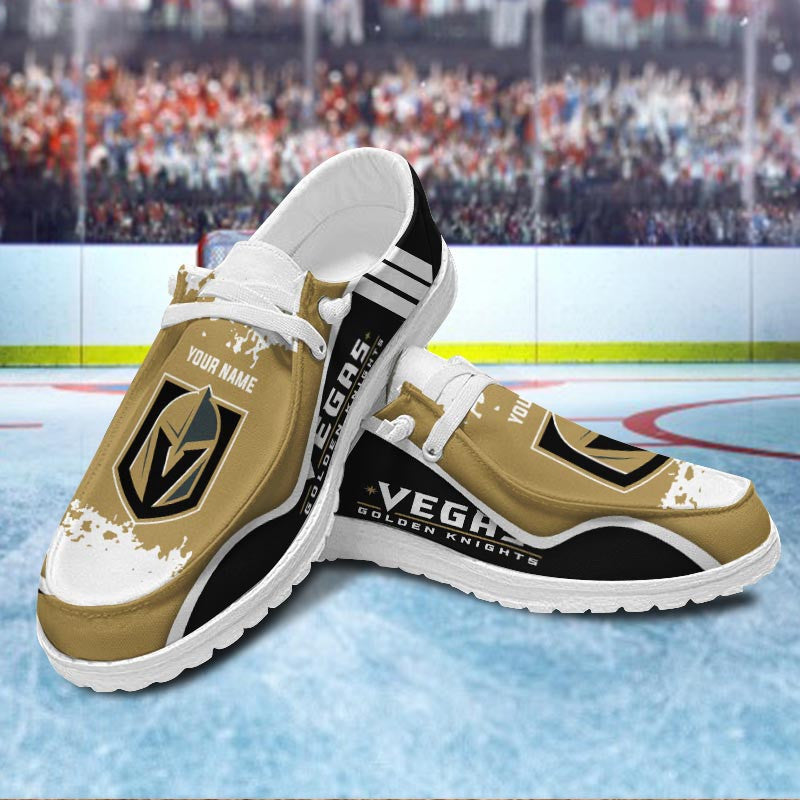 Vegas Golden Knights Lace Up Loafers Shoes 2026