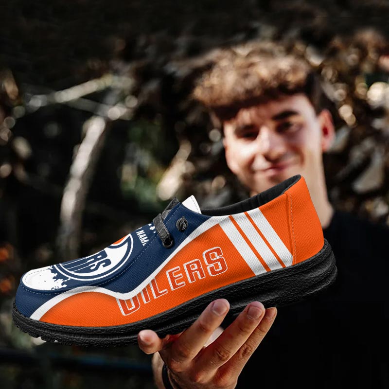 Edmonton Oilers Lace Up Loafers Shoes 2026