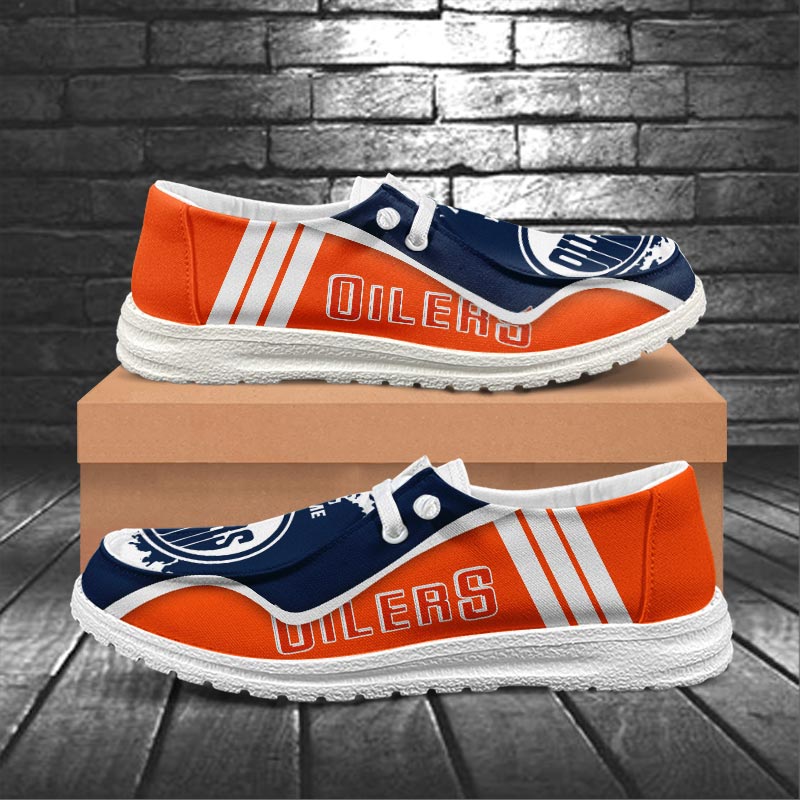 Edmonton Oilers Lace Up Loafers Shoes 2026