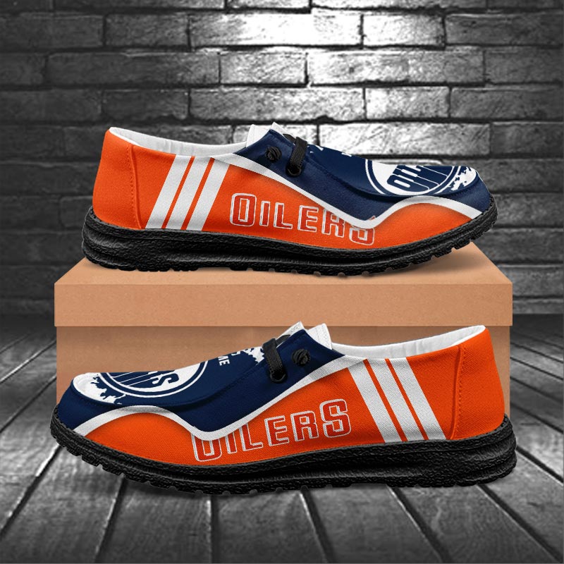 Edmonton Oilers Lace Up Loafers Shoes 2026