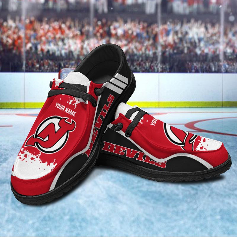 New Jersey Devils Lace Up Loafers Shoes 2026