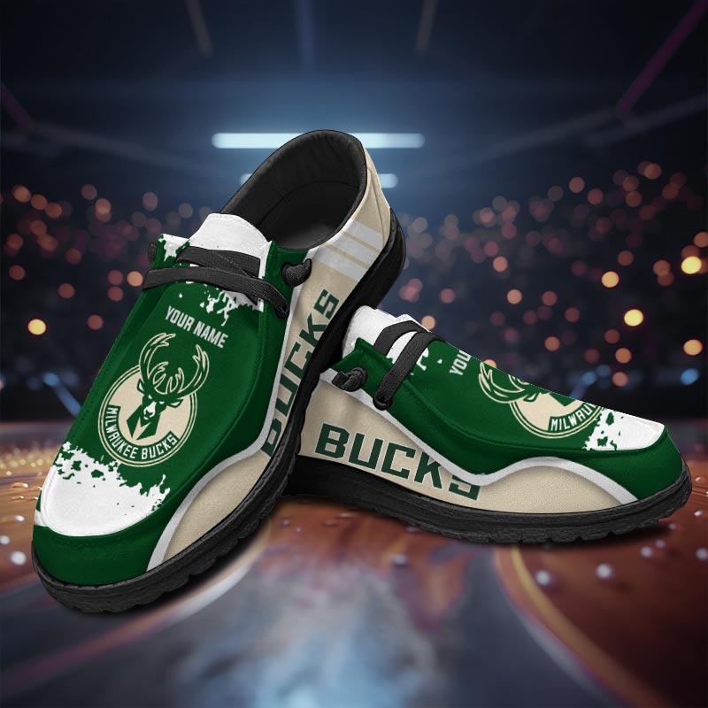 Milwaukee Bucks Lace Up Loafers 2026