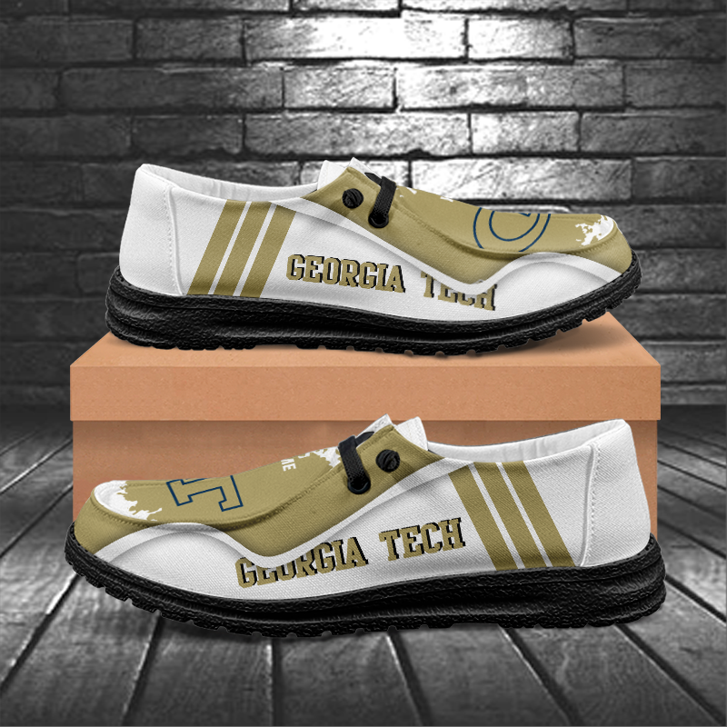 Georgia Tech Yellow Jackets Lace Up Loafers Shoes 2026