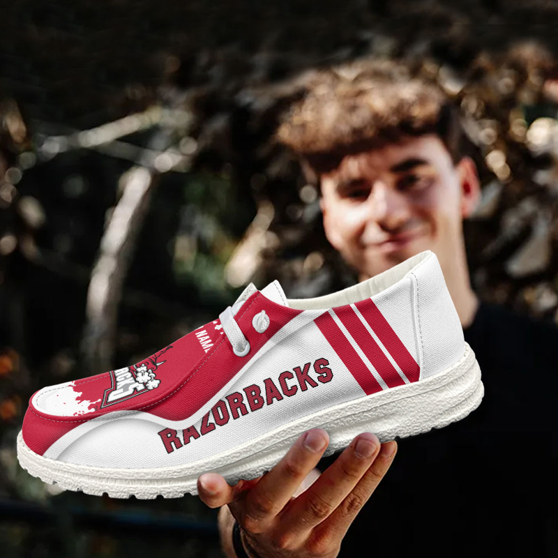 Arkansas Razorbacks Lace Up Loafers Shoes 2026