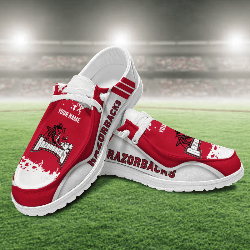 Arkansas Razorbacks Lace Up Loafers Shoes 2026