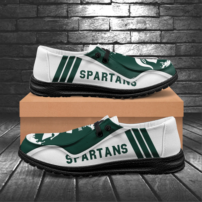 Michigan State Spartans Lace Up Loafers Shoes 2026