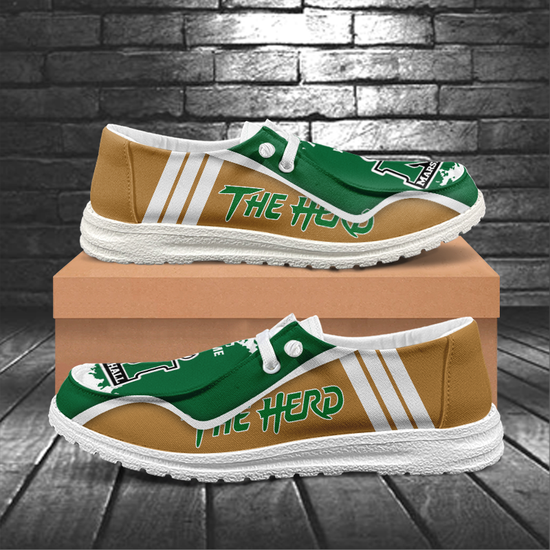 Marshall Thundering Herd Lace Up Loafers Shoes 2026