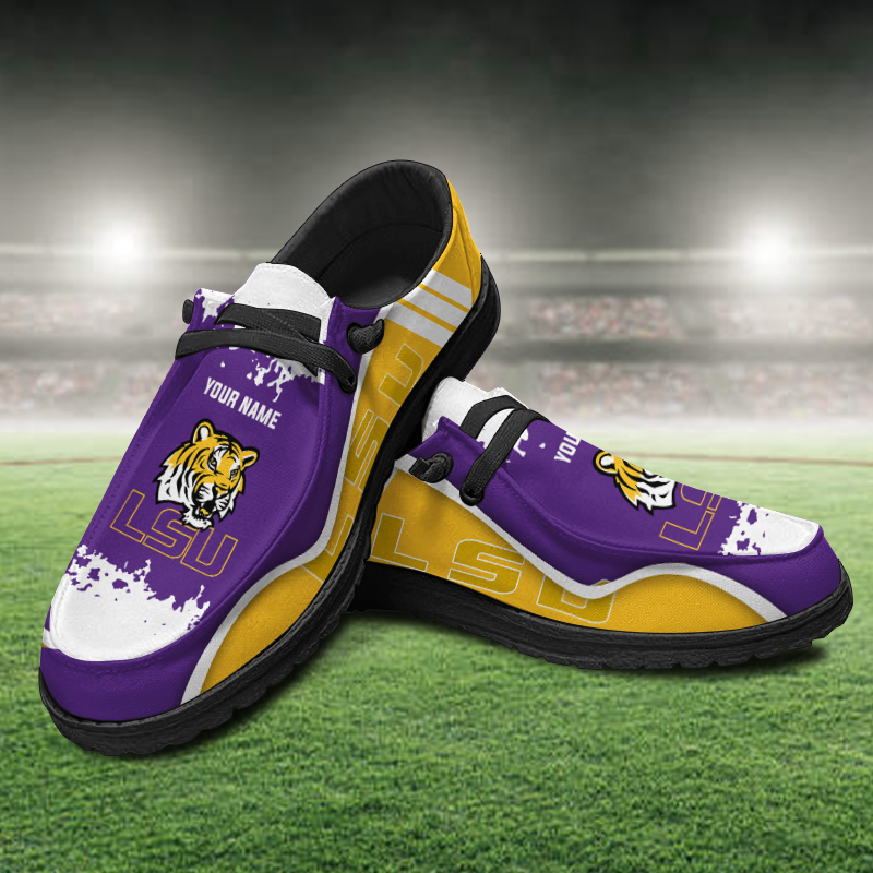 LSU Tigers Lace Up Loafers Shoes 2026