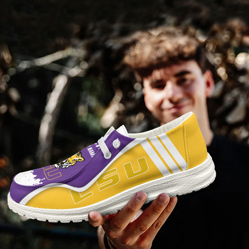 LSU Tigers Lace Up Loafers Shoes 2026
