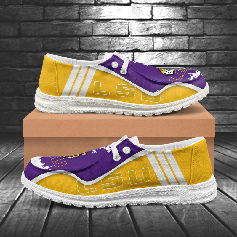 LSU Tigers Lace Up Loafers Shoes 2026