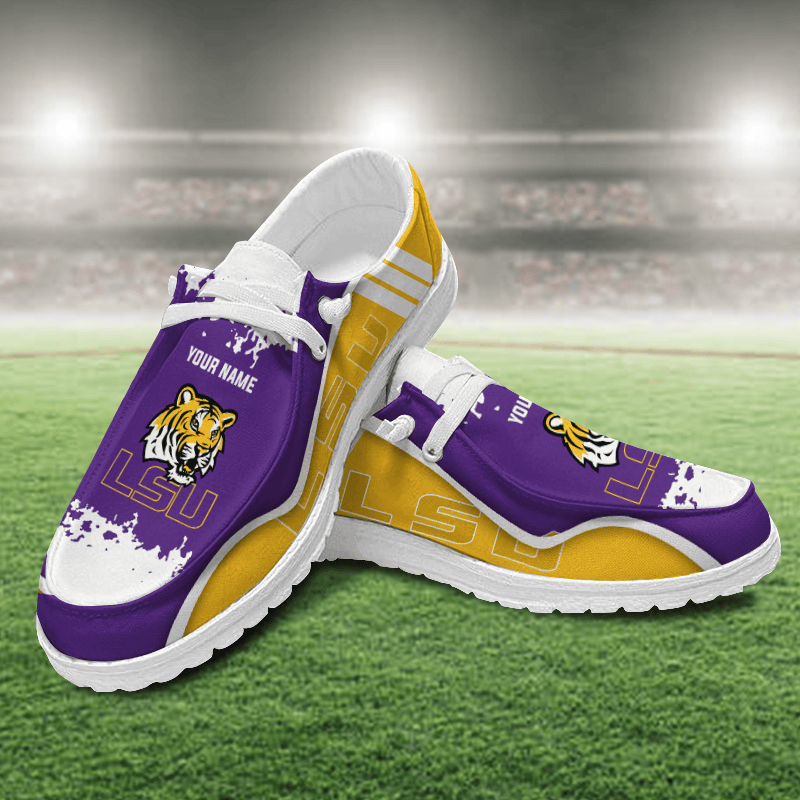 LSU Tigers Lace Up Loafers Shoes 2026